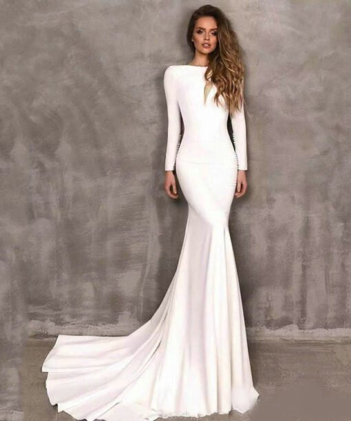 backless wedding dress 1481-001