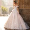 lace off the shoulder wedding dress 1483-003