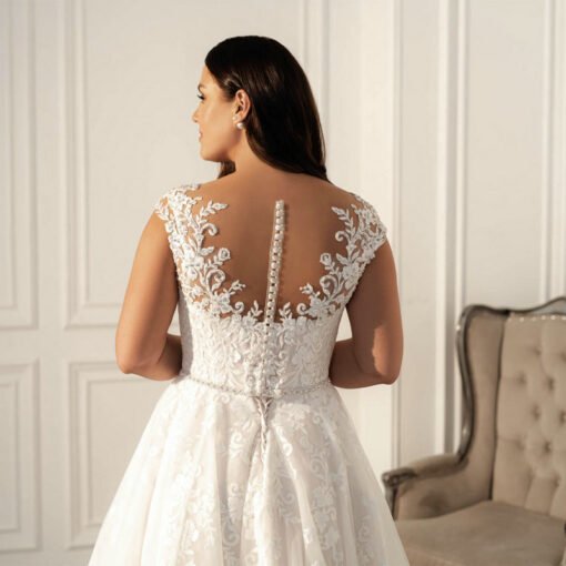 sweetheart neckline wedding dress 1482-002