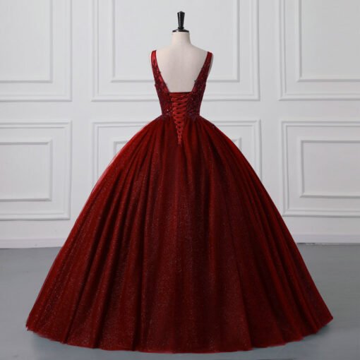 dark green wedding dress 1502-009