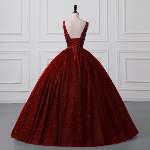 dark green wedding dress 1502-009