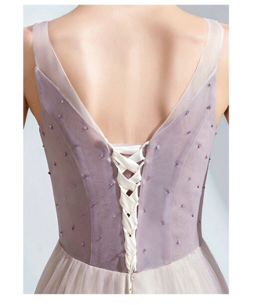 purple prom dress with flowers 1508-02