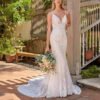 Spaghetti Strap mermaid wedding dress 1520-002