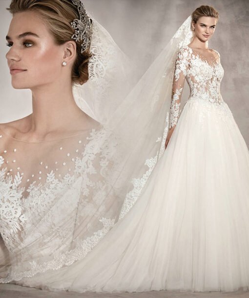 a line wedding gown 1512-003