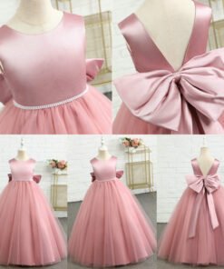 blush pink flower girl dress 1540-001
