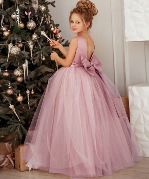 Alternative view of Blush Pink Flower Girl Dress For Sale