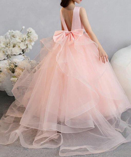 blush pink flower girl dress 1563-003