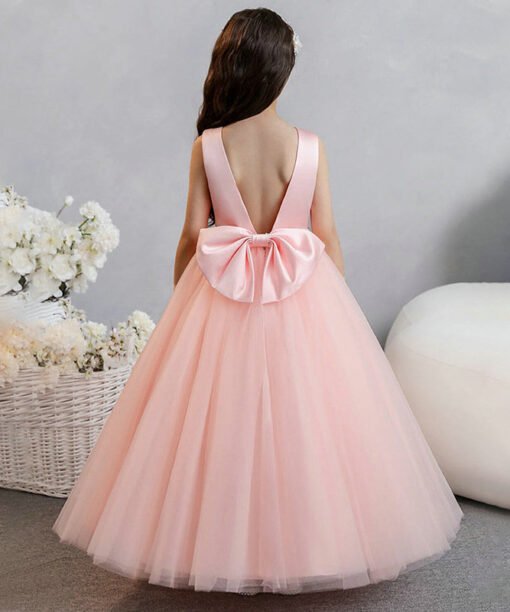 blush pink flower girl dress 1563-004