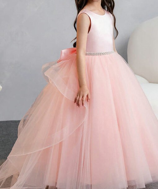 blush pink flower girl dress 1563-005