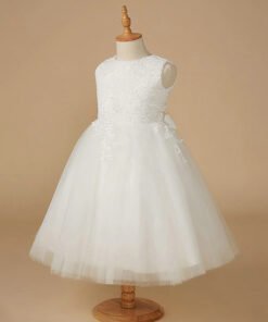 flower girl dress white 1567-001