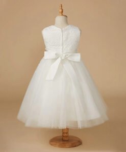 flower girl dress white 1567-002
