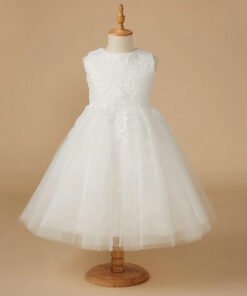 flower girl dress white 1567-003