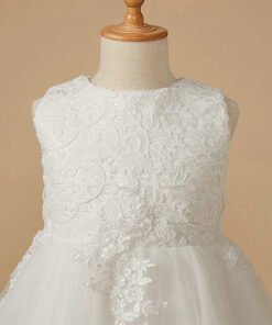 flower girl dress white 1567-004