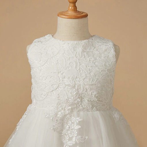 flower girl dress white 1567-004