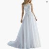 a line wedding dresses plus size 1535-003