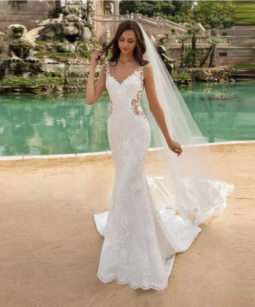 beach summer wedding dresses 1538-003
