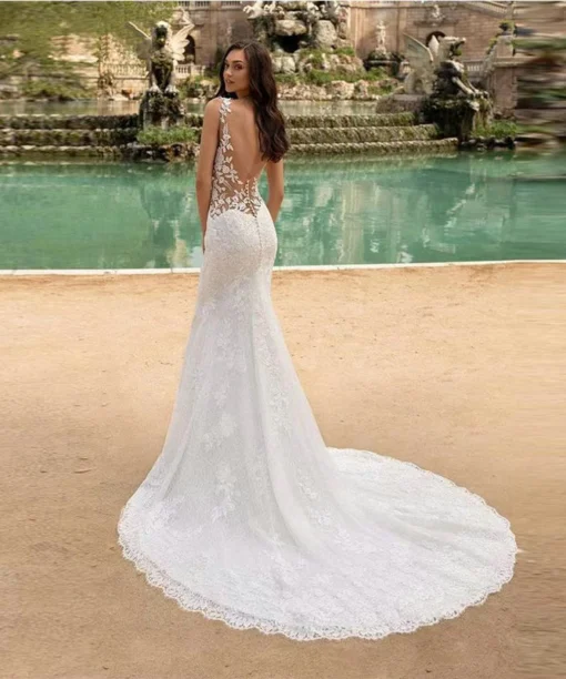 beach summer wedding dresses 1538-004