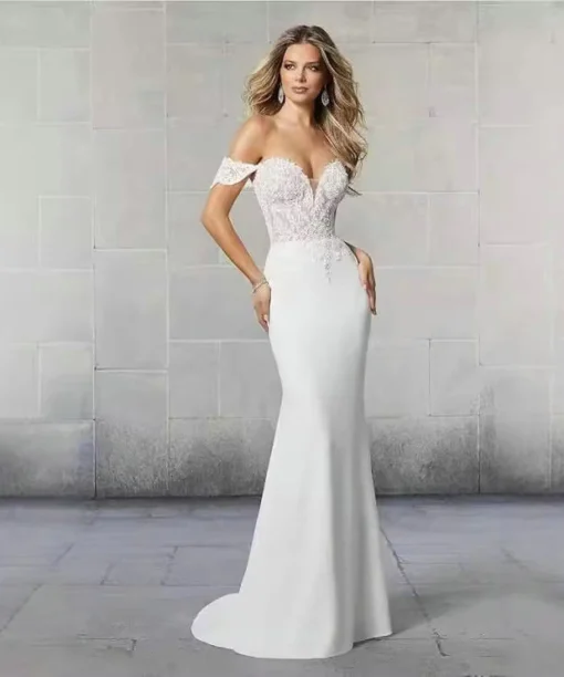 Mermaid Wedding Dress Detachable Skirt For Sale