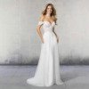 mermaid wedding dress detachable skirt 1528-004