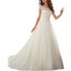 tulle a line wedding dress 1536-001