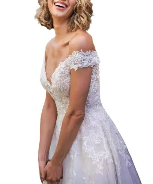 wedding dress with slit 1530-003