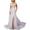 wedding dress with slit 1530-005