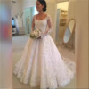 long sleeve lace wedding dress 1575-003