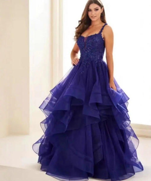 tiered prom dress 1579-003